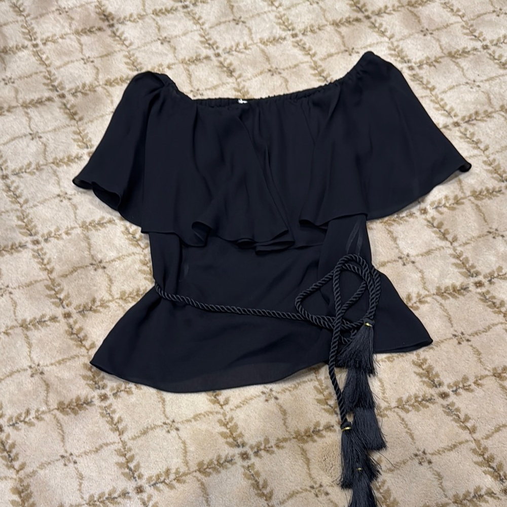 Elegant Black Off-Shoulder Top